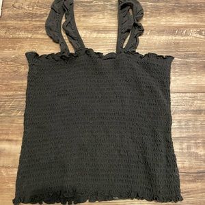 Women’s Black Tank Crop Top from TRIXXI size: S